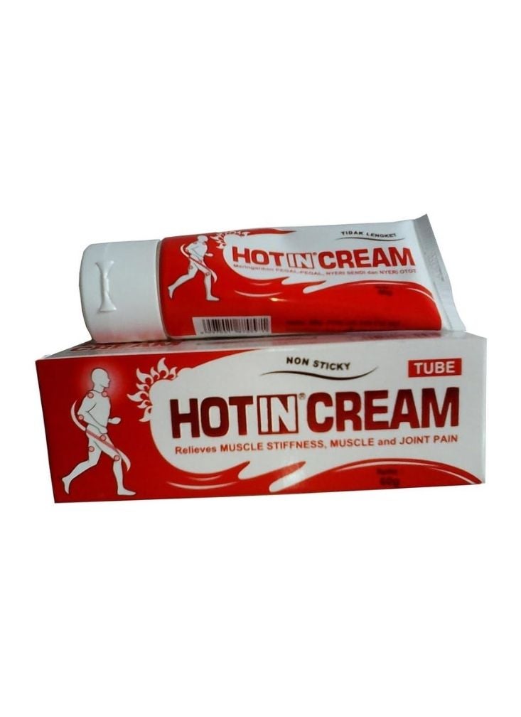 بريميم كريم هوت إن – كريم غير لزج لتخفيف آلام العضلات والمفاصل والجسم، عبوة أنبوب أحمر وأبيض، قطعة واحدة - Image 1